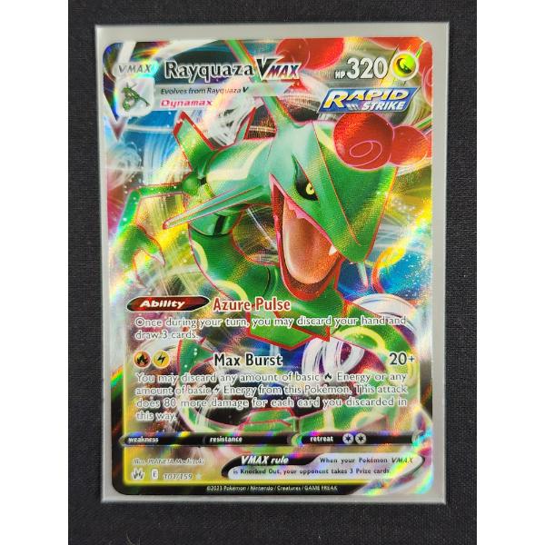 Rayquaza VMax 101/159 Holo Rare Pokemon Trading Card