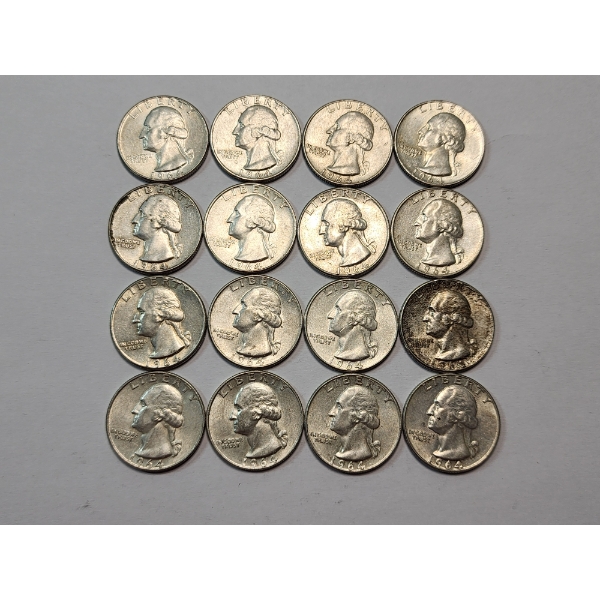 $4.00 Face Value of Assorted Years U.S. 90% Silver Quarters 