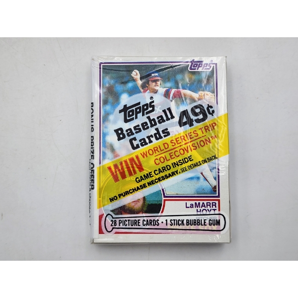 SEALED 1983 Topps Baseball Cards- 28 Picture Cards & 1 Stick Bubble Gum- Incredible Condition