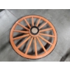 Image 1 : Large Vintage Wooden Wagon Wheel Farm Cart Wheel - About 4ft - Heavy