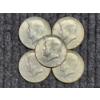 Image 2 : Five United States 40% Silver Kennedy Half Dollars ~ $2.50 Face Value
