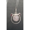 Image 3 : Assorted Beautiful Sterling Silver Necklaces/Pendants With Different Stones - Total Weight: 18.0g