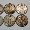 Image 3 : x8 Assorted Years U.S. Walking Liberty Half Dollars - 90% SILVER - FV: $4.00