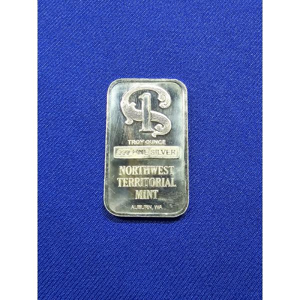 Northwest Territorial Mint NWT .999 Fine Silver Bar - 1 Troy Ounce