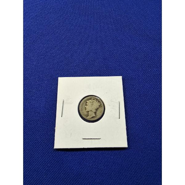 1919 Mercury Silver Dime - Winged Liberty Head Dime 
