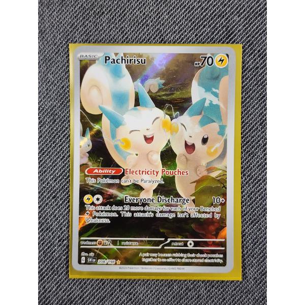 Pachirisu 208/198 Holo Rare Pokemon Trading Card 