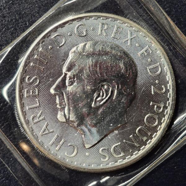 2024 Great Britain 2 Pound .999 1 oz Silver Britainnia Unciirculated