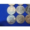 Image 4 : Silver Dollars: 10 Eisenhower Clad Dollars (1971, 9172, 1974) & 1921-S Morgan Silver Dollar FV: $11