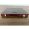 Image 3 : 9in x 10.5in Coin Collection Display Storage Wood Box with Latches