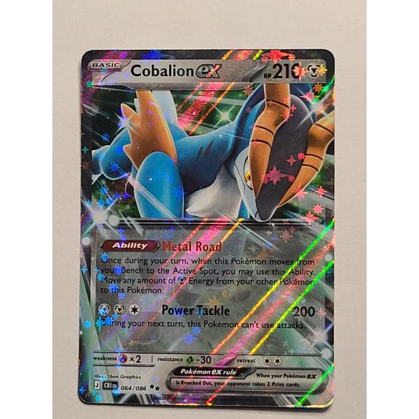 Cobalion EX (064/086) Double Rare Holo Pokémon Card From Chaos Rising Set