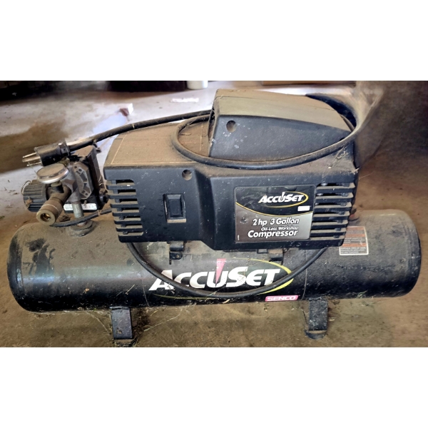 AccuSet Oil-Less Workshop Compressor - 2HP - 3 Gal