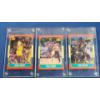 Image 1 : (3) 1986 Fleer Premier Basketball Cards - Isiah Thomas, Karl Malone, James Worthy
