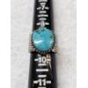 Image 5 : Sterling Silver Ring With Turquois Stone 12.6g - KM Sterling Stamp
