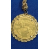 Image 8 : Stunning U.S 1994 $25 1/2 Oz Fine Gold Eagle In 14K Gold Bezel & On 14K Gold Chain - Weight: 48.4g
