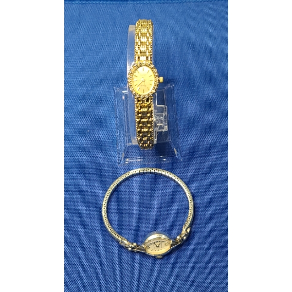 Women's Benrus 21 Jewels Gold Filled Wrist Watch & Paul Maret Stainless Steel Quartz Wrist Watch