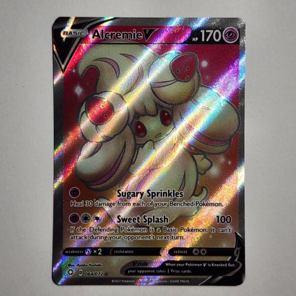 Alcremie V 064/072 Holo Rare Pokemon Trading Card