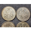 Image 5 : Four Assorted 80% Silver Canadian Half Dollars - ASW: 0.3 Oz Per Coin - About 1.2 Oz ASW Total! 