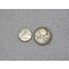 Image 1 : Two Silver Canadian Coins - 1955 Silver Quarter (ASW: 0.15 oz) & 1964 Silver Dime (ASW: 0.06 oz)
