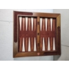 Image 4 : Vintage Large Wooden Backgammon Board 24" & Pieces