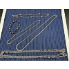 Image 2 : 4 Necklaces - 1 Bracelet - Solid Chain Nekclaces - Chunky Necklaec - Beeded bracelet 