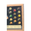 Image 11 : Vintage 1984/1985 NFL Collector Pins Limited Edition Series #1 David Inc. In Glass Display