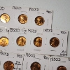 Image 4 : Lot of 32 Assorted Lincoln Wheat Cents - 1950's - Various Conditions & Errors - Face Value: $0.32