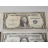 Image 3 : 4 U.S. Notes: (3) $1 Silver Certificates: 1935-H, 1935-D, 1957-A & (1) 1928-G $2 Red Seal 
