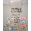 Image 1 : Large Lot Of Assorted Foreign Paper Currency & U.S/Foreign Coins In Coin Storage Box 