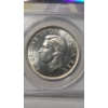 Image 4 : ANACS 1949 MS 63 Canadian 80% Silver "Matthew's Ship Newfoundland" King George VI Dollar