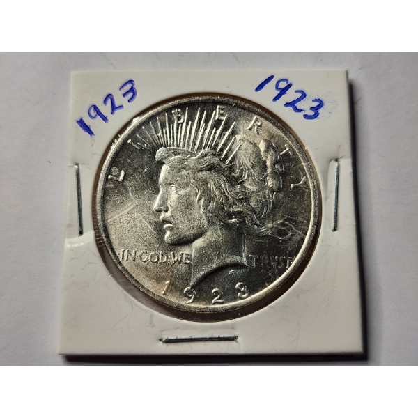 Nice 1923 United States 90% Silver Peace Dollar ~ Excellent Coin For Any Collector!