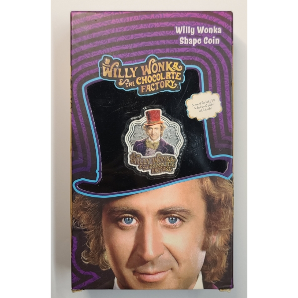 2024 Colorized Proof Samoa Willy Wonka 1 Oz Silver Coin With Box 
