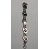 Image 3 : Sterling Silver 7" Bracelet With Abalone Inlay - Total Weight: 26.8g