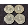 Image 4 : Four Beautiful 90% Silver Washington Head Quarters - $1.00 Face Value in Higher Grade 90% Silver