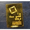 Image 1 :  Valcambi Suisse 1 Gram 999.9 Fine Gold Bar