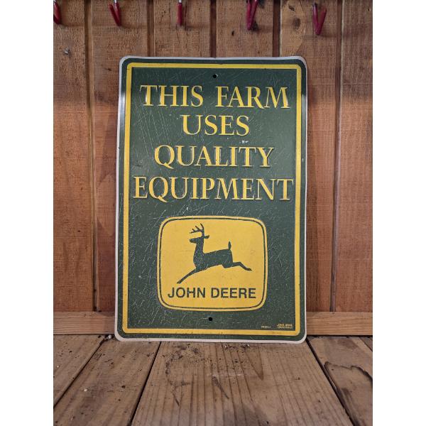 John Deere Metal Sign - 12x18