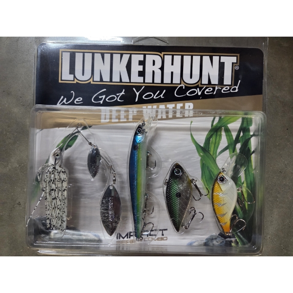 LunkerHunt Deep Water 4 Piece New Lure Set