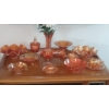 Image 1 : Antique Group Of Marigold Carnival Glass 15 Pieces Mint Condition See Pics