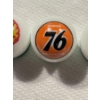 Image 2 : 3 - Vintage Gas & Oil Advertising One Inch Shooter Marbles - Shell, Union 76 & Fina - Mint Condition
