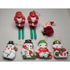 Image 1 : Vintage Christmas Ornaments Featuring Rosbro Santa Ski Candy Container Ornament