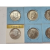 Image 2 : x8 Assorted Years 40% Silver Kennedy Half Dollars FV: $4.00