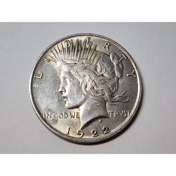 1922 90% Silver Peace Dollar