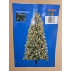 Image 2 : 7" Cascade Crystal Pine Artificial Christmas Tree with Cluster Cones and 600 Clear Lights