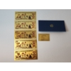 Image 6 : x5 Assorted Toy Story $100 99999999 24K Gold Foil Banknotes Set w/ CoA
