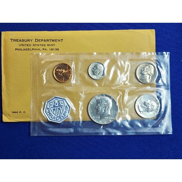 1964- P United States Mint Set - 5 Coin Set