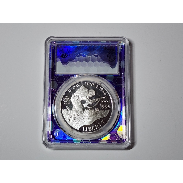 1991-95-W PCGS PR 69 DCAM World War II Commemorative Coin 