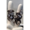 Image 1 : Assorted Style Sterling Silver Rings With White Stones -Mostly Size 8 - Total Weight: 41.3g