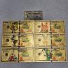 Image 1 : A Set of 6 24k Gold-Foil Banknotes featuring SpongeBob SquarePants Characters with CoA