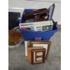 Image 5 : Glass Locking 24''x18'' Display Board, Kitchen Items, Table Linens, Art Work, Frames, & Much More! -