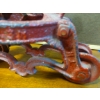 Image 3 : Antique RARE!  Cast Iron In Original Excellent Condition 14" x 12" Barn / Trolly Pulley!