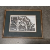 Image 1 : Signed Don Fusco "Rural Winter" Professionally Framed 24''x32'' Painting